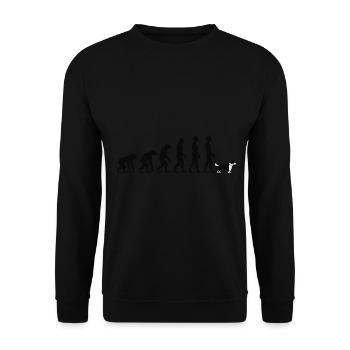 Border Collie - Sweat-shirt Unisexe - noir - Devant - Alina (178cm) & Michal (187cm)