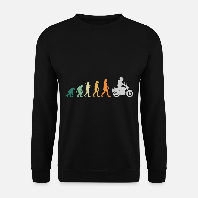 Moped Mofa Retro Style - Evolution - Unisex Pullover - Schwarz