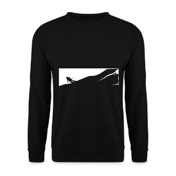Skifahren - (20) - Unisex Pullover - Schwarz - Vorne - Alina (178cm) & Michal (187cm)