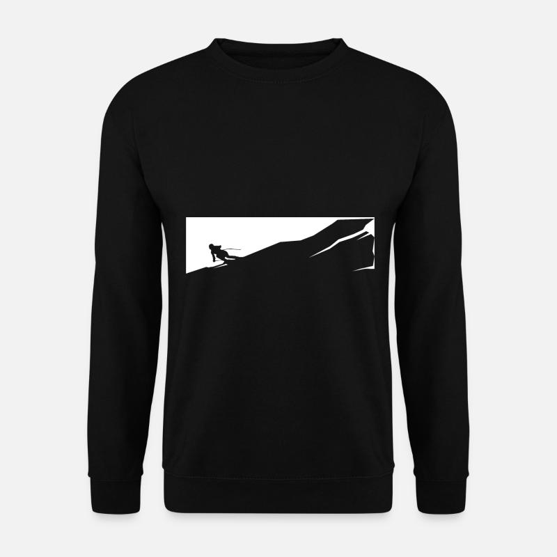 Skiing - (20) - Unisex Sweatshirt - black