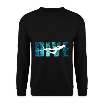 DIVE - Outdoor Riff Taucher - Unisex Pullover - Schwarz - Vorne - Alina (178cm) & Michal (187cm)