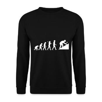 Dachkonstruktion Installation Job geschenk - Unisex Pullover - Schwarz - Vorne - Alina (178cm) & Michal (187cm)