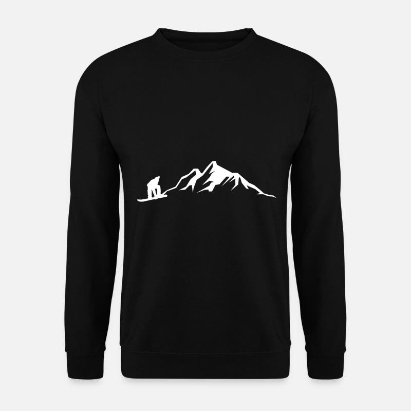 Mountain - Snowboarding - (7) - Unisex Sweatshirt - black