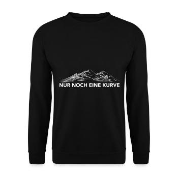 Nur Noch Eine Kurve - (9) - Unisex Pullover - Schwarz - Vorne - Alina (178cm) & Michal (187cm)