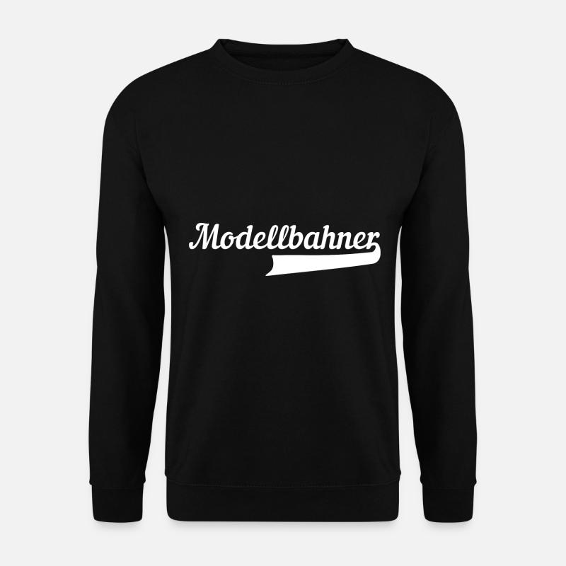 Modellbahner Rentner Opa - Schriftzug - Unisex Pullover - Schwarz