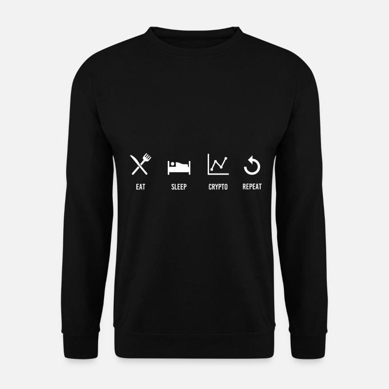 Krypto-Zyklus - Unisex Pullover - Schwarz