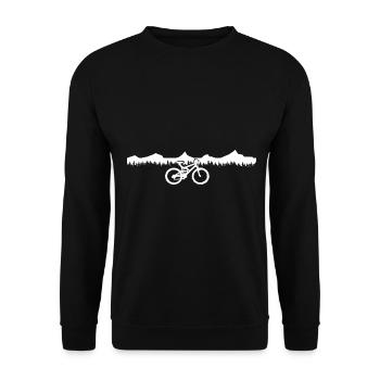 Montagne - Cyclisme - (4) - Sweat-shirt Unisexe - noir - Devant - Alina (178cm) & Michal (187cm)