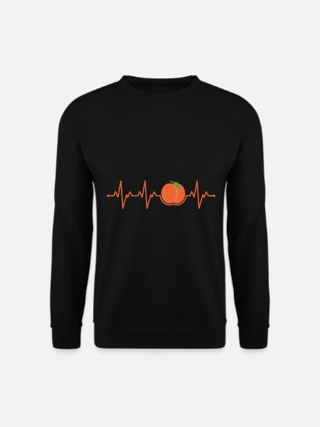 Pfirsich - Unisex Pullover - Schwarz