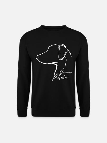 GERMAN PINSCHER Profil Hunde Hund Wilsigns - Unisex Pullover - Schwarz