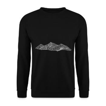 Berg - (9) - Unisex Pullover - Schwarz - Vorne - Alina (178cm) & Michal (187cm)