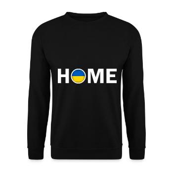 Home Ukraine Flag - Unisex Sweatshirt - black - Front - Alina (178cm) & Michal (187cm)
