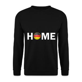 Home Germany Flag Deutschland Flagge - Unisex Sweatshirt - black - Front - Alina (178cm) & Michal (187cm)