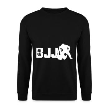 Brazilian Jiu-Jitsu - Unisex Pullover - Schwarz - Vorne - Alina (178cm) & Michal (187cm)