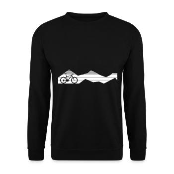 Montagne - Cyclisme - (9) - Sweat-shirt Unisexe - noir - Devant - Alina (178cm) & Michal (187cm)