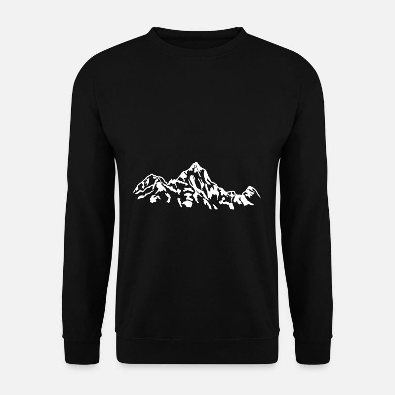 Mountains Alps Mountaineering - Unisex Sweatshirt - black