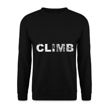 Climbing - (2) - Unisex Sweatshirt - black - Front - Alina (178cm) & Michal (187cm)