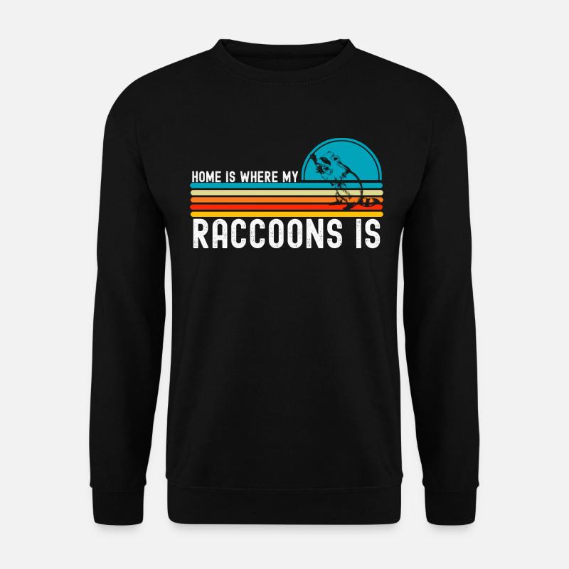 Waschbär - Unisex Pullover - Schwarz