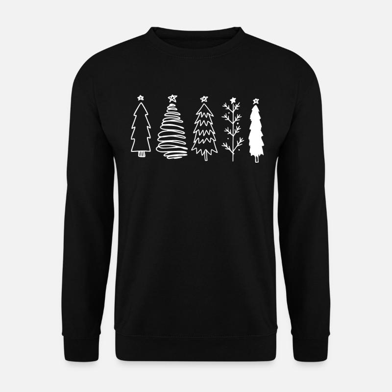 Weihnachtsbaum - X-MAS Weihnachtsbäume - Unisex Pullover - Schwarz