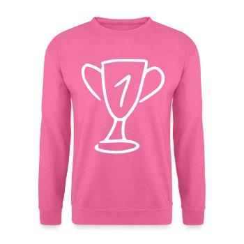 Cup Drawing Win Sketch White - Unisex Sweatshirt - pink - Front