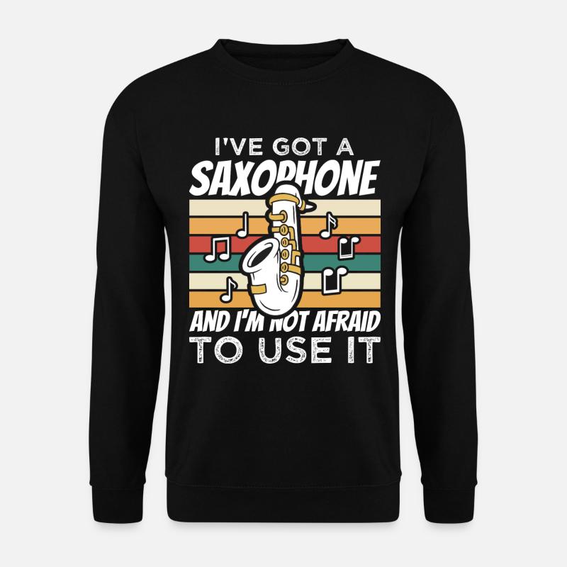 Saxophon Kinder - Unisex Pullover - Schwarz
