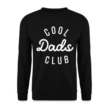 Cool Dads Club, Pregnancy Announcement Cool Dad - Unisex Sweatshirt - black - Front - Alina (178cm) & Michal (187cm)
