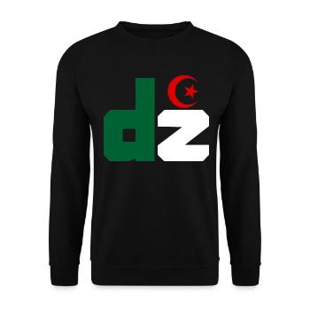 DZ Algérie - Sweat-shirt Unisexe - noir - Devant - Alina (178cm) & Michal (187cm)