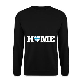 Home Finland - Unisex Sweatshirt - black - Front - Alina (178cm) & Michal (187cm)