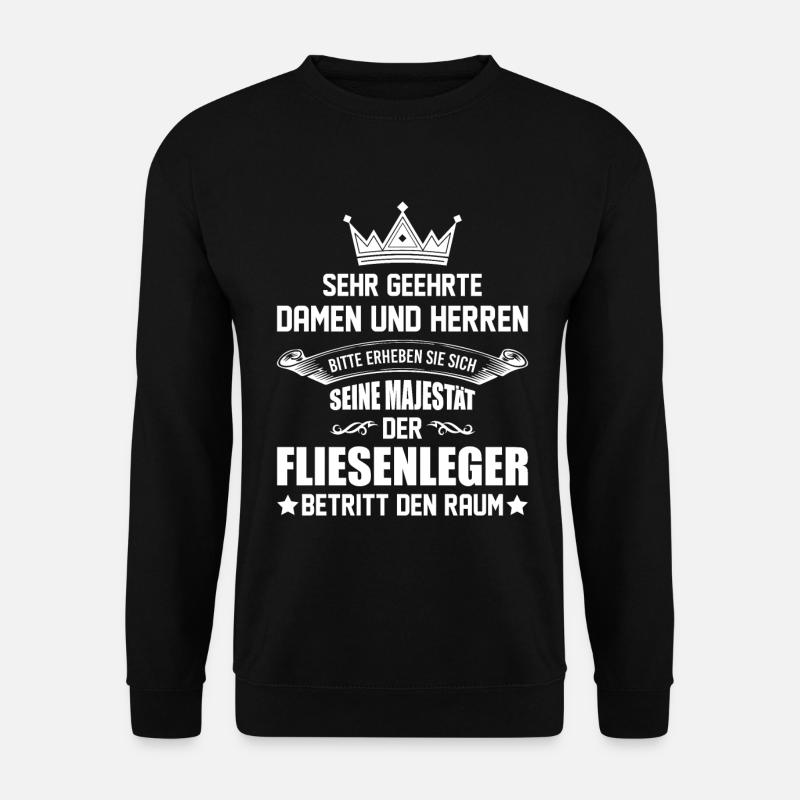 Fliesenleger - Unisex Pullover - Schwarz