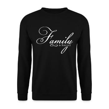 La famille est éternelle - Sweat-shirt Unisexe - noir - Devant - Alina (178cm) & Michal (187cm)