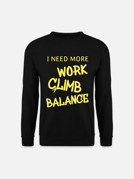 Kletterer Boulderer klettern bouldern - Unisex Pullover - Schwarz