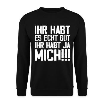 Tu l’as vraiment bien, tu m’as - Sweat-shirt Unisexe - noir - Devant - Alina (178cm) & Michal (187cm)