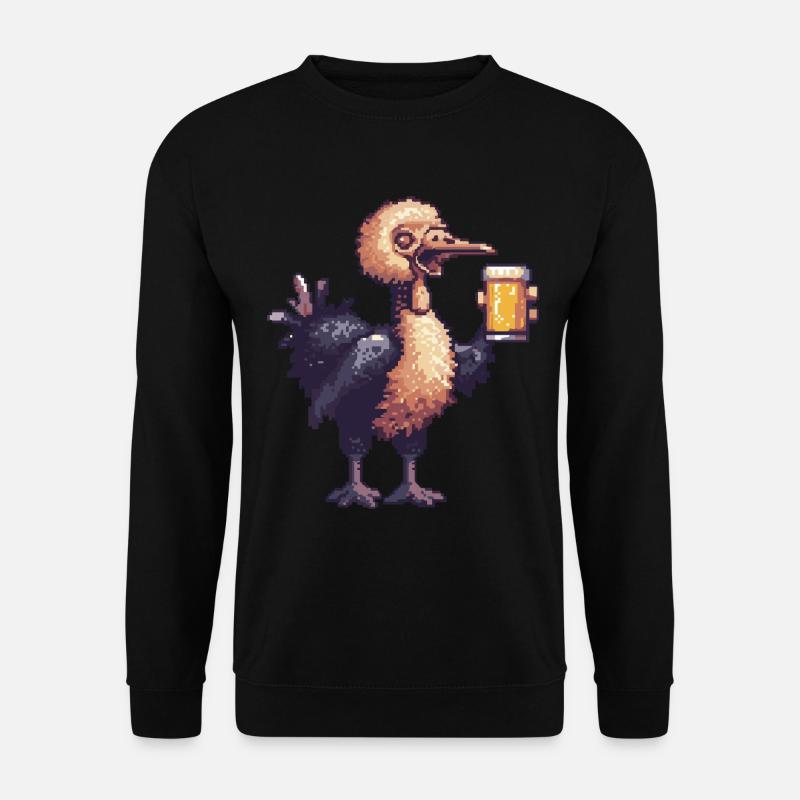 Strauss Pixel Beer - Unisex Sweatshirt - black
