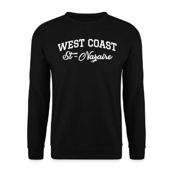 WEST COAST St-Nazaire - Sweat-shirt Unisexe - noir - Devant - Alina (178cm) & Michal (187cm)