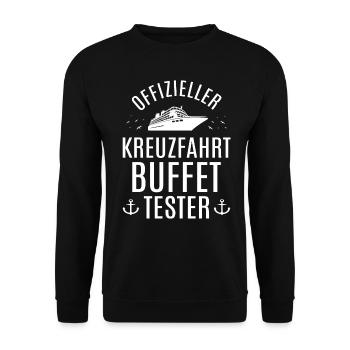 Kreuzfahrt Kreuzfahrtschiff Urlaub Meer Geschenk - Unisex Pullover - Schwarz - Vorne - Alina (178cm) & Michal (187cm)
