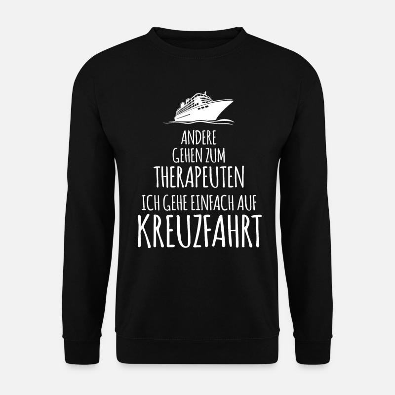 Kreuzfahrt Kreuzfahrtschiff Seereise Meer Geschenk - Unisex Pullover - Schwarz