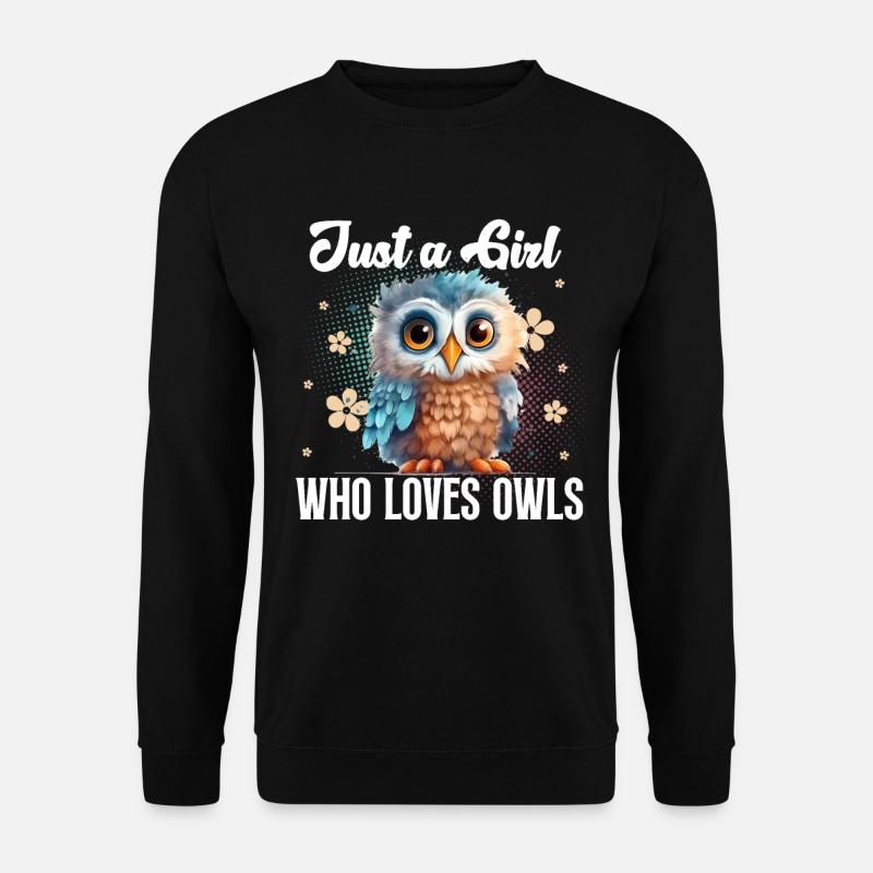 Eule Eulen - Unisex Pullover - Schwarz