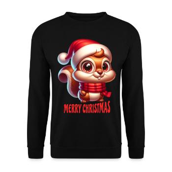 Christmas - Unisex Sweatshirt - black - Front - Alina (178cm) & Michal (187cm)