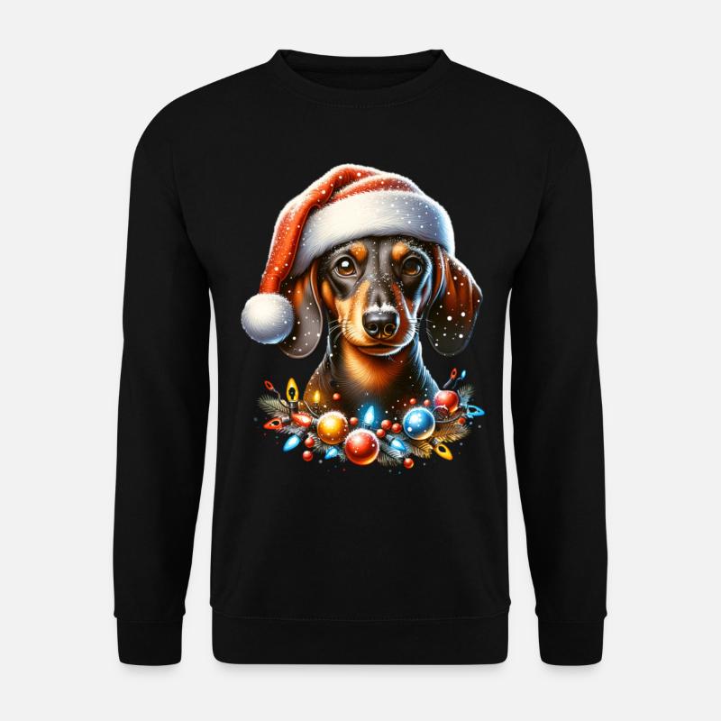 Chiens teckels - Sweat-shirt Unisexe - noir