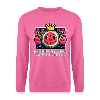 BEING DIFFERENT IS WHAT MAKES US STAND OUT - Unisex Sweatshirt - pink - Front