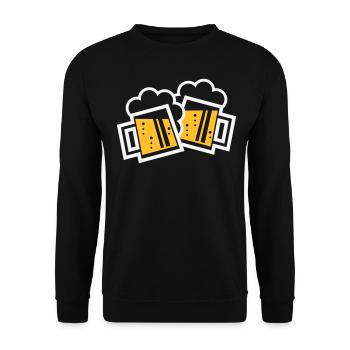 XZwei Originale Bayern (2 / NEG) - Unisex Pullover - Schwarz - Vorne - Alina (178cm) & Michal (187cm)
