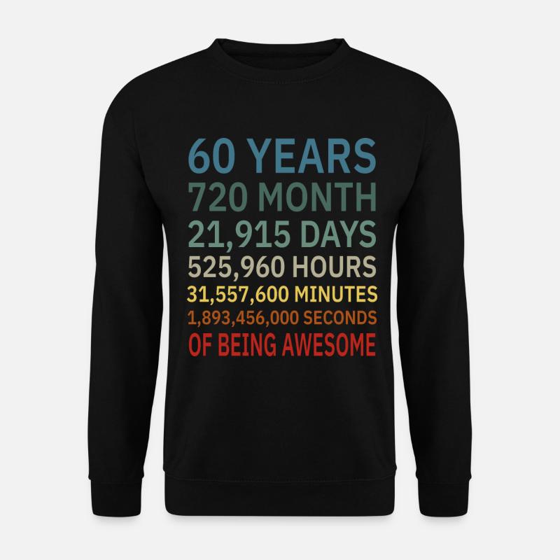 60 Years - Unisex Pullover - Schwarz