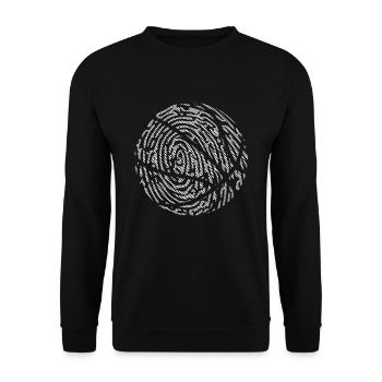 Empreinte digitale de basket-ball - Sweat-shirt Unisexe - noir - Devant - Alina (178cm) & Michal (187cm)