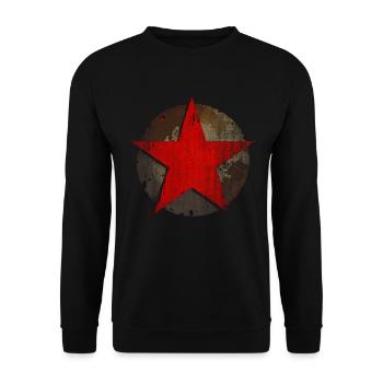 étoile rouge d’occasionLOOK LEFT - Sweat-shirt Unisexe - noir - Devant - Alina (178cm) & Michal (187cm)