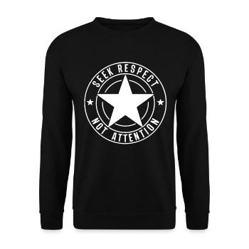 RECHERCHER LE RESPECT - Sweat-shirt Unisexe - noir - Devant - Alina (178cm) & Michal (187cm)