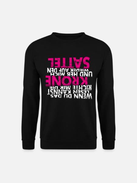 Cadeau de selle couronne couronne de vélo - Sweat-shirt Unisexe - noir