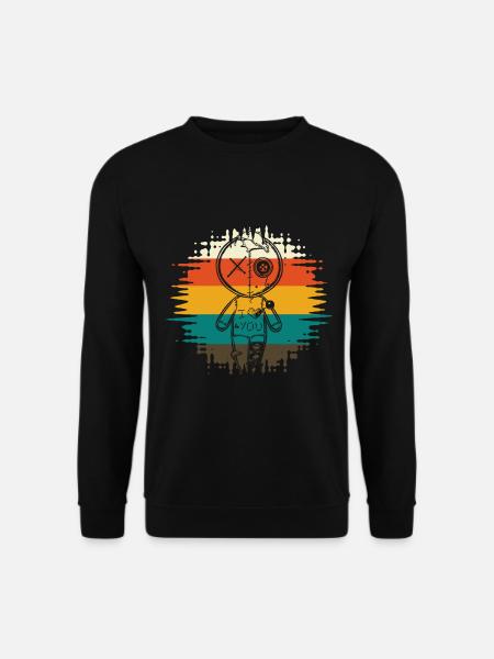 Voodoo Puppe Ich liebe dich - Unisex Pullover - Schwarz