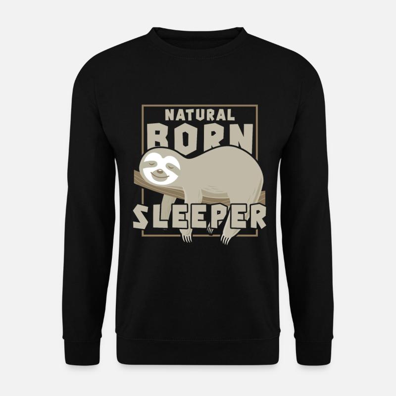Sloth Sleeping Nap - Unisex Sweatshirt - black