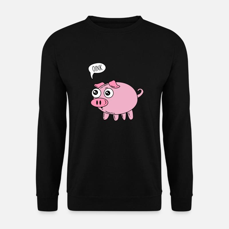 Oink - pig - Unisex Sweatshirt - black