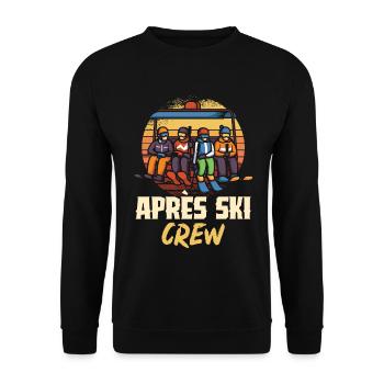 Équipe de ski Apres - Sweat-shirt Unisexe - noir - Devant - Alina (178cm) & Michal (187cm)