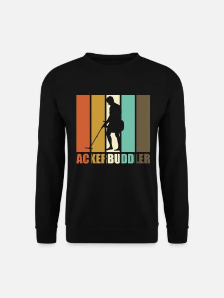 Ackerbuddler Sondeln Metalldetektor - Unisex Pullover - Schwarz